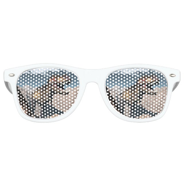 Tyrannosaurus-Rex in einem Canyon Sonnenbrille (Vorderseite)
