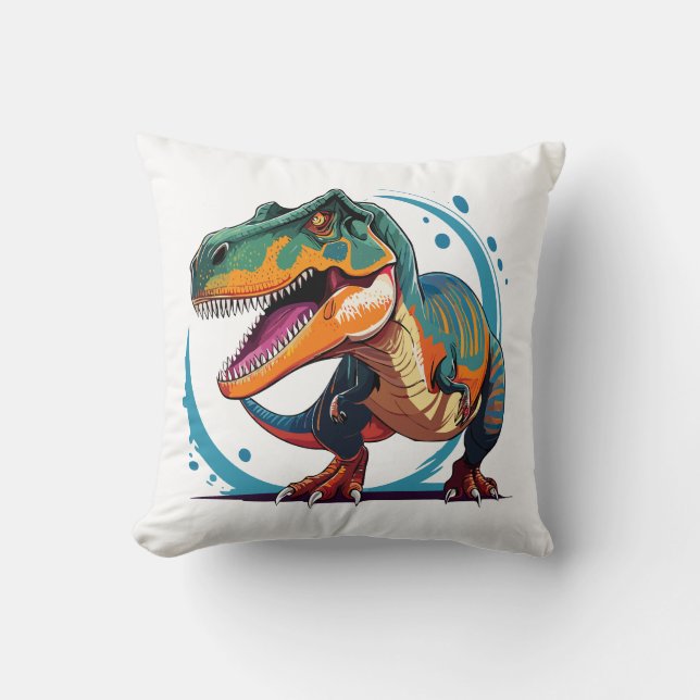 Tyrannosaurus Rex Kissen (Vorderseite)