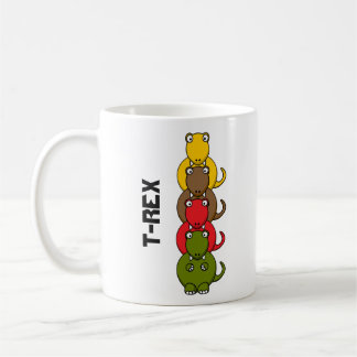 Tyrannosaurus-Rex Kreidebefall Cartoon Kaffeemasch Kaffeetasse