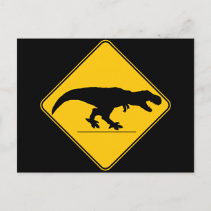 Tyrannosaurus-Rex-Kreuzung Postkarte