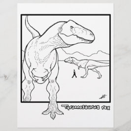Tyrannosaurus rex - Page de coloration.