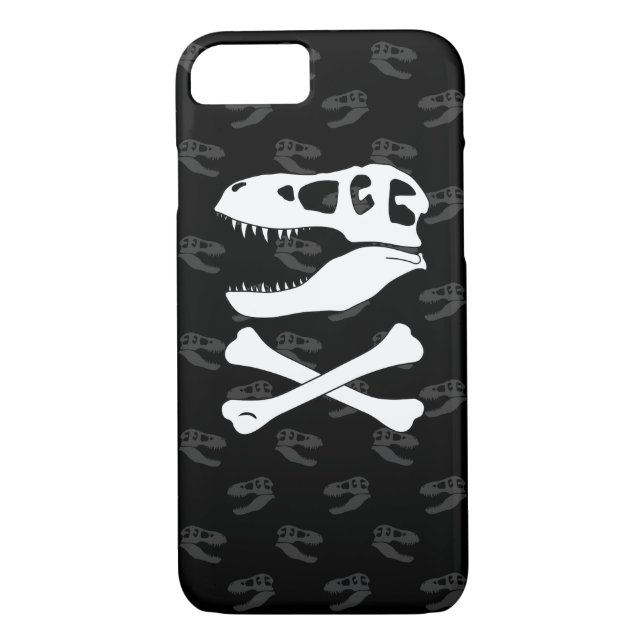 Tyrannosaurus Rex Piratenflagge Case-Mate iPhone Hülle (Rückseite)