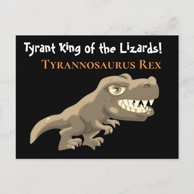 Tyrannosaurus Rex Postkarte (Vorderseite)