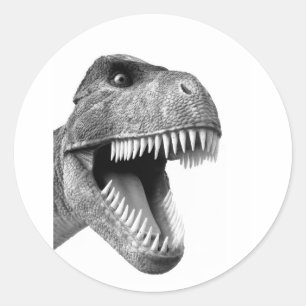 Tyrannosaurus Rex Runder Aufkleber