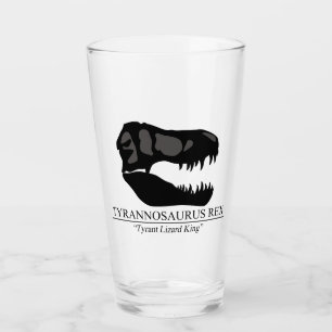 Tyrannosaurus Rex Schädel Glas
