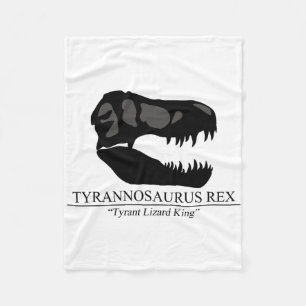 Tyrannosaurus Rex Skull Fleecedecke