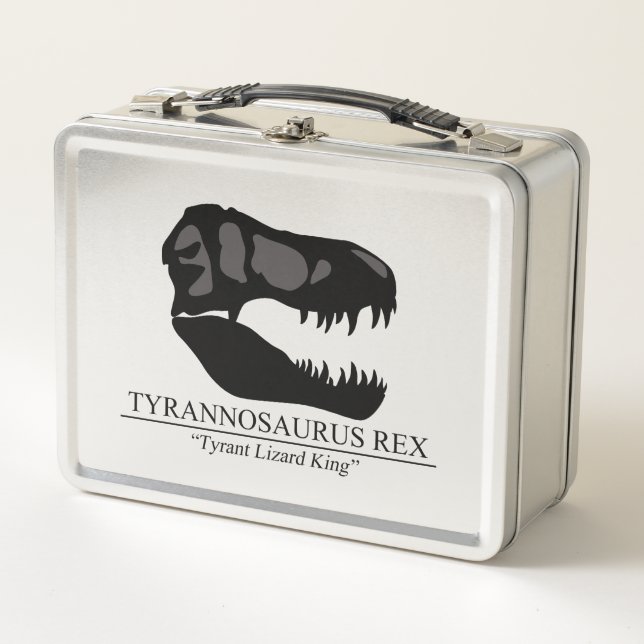 Tyrannosaurus Rex Skull Metall Brotdose (Vorderseite)
