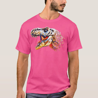 Tyrannosaurus Rex Skull Motif Dinosaurs Teeth T-Shirt
