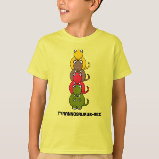 Tyrannosaurus-Rex T-shirt caricature colorée