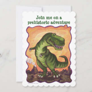 Tyrannosaurus Rex TagParty Diecut Custom Einladung