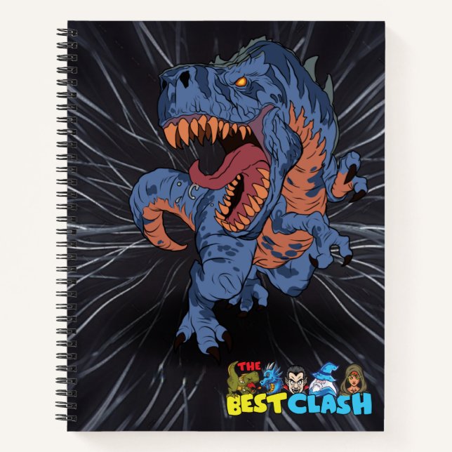 Tyrannosaurus Rex The Best Clash® Ruler T-Rex Notizbuch (Vorderseite)