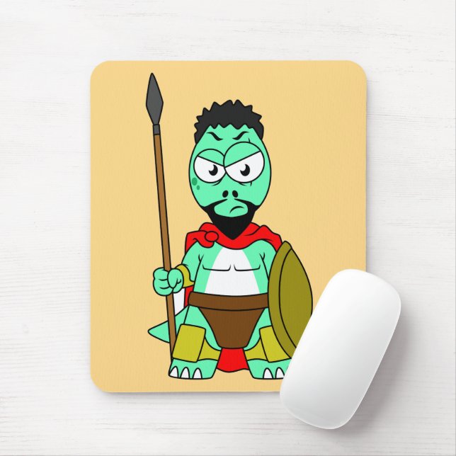 Tyrannosaurus Rex verkleidet als Leonidas. Mousepad (Mit Mouse)
