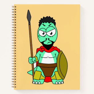 Tyrannosaurus Rex verkleidet als Leonidas. Notizbuch