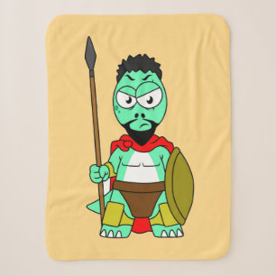 Tyrannosaurus Rex verkleidet als Leonidas. Sherpadecke