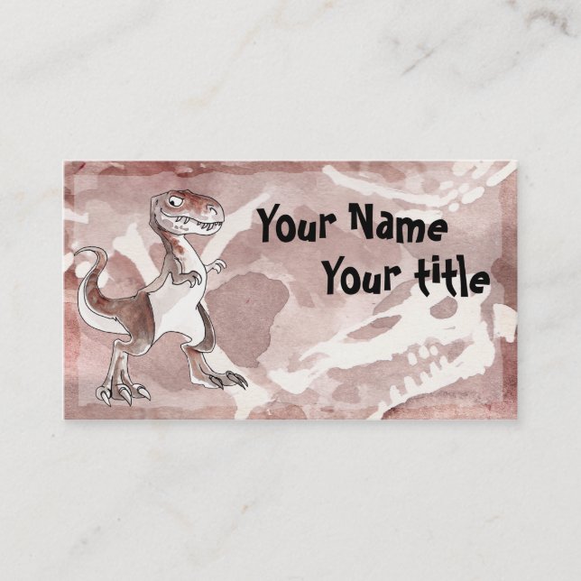 Tyrannosaurus Rex Visitenkarte (Vorderseite)
