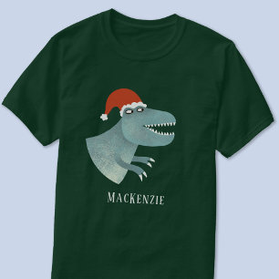 Tyrannosaurus Rex Weihnachtsfeierliche Weihnachtsm T-Shirt