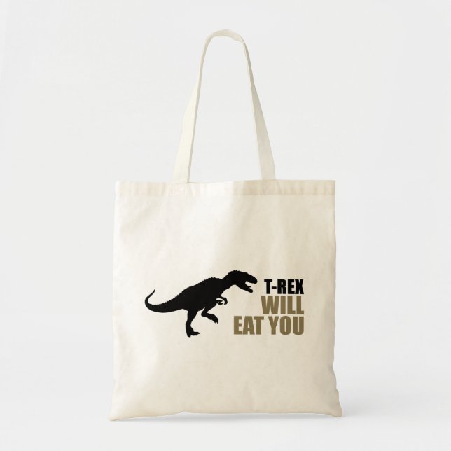 Tyrannosaurus Rex wird dich essen Tragetasche (Vorne)