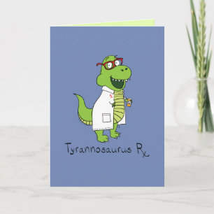 Tyrannosaurus Rx T Rex Carte de voeux amusante