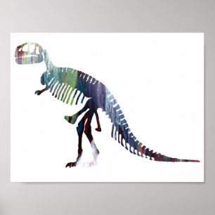 Tyrannosaurus-Skelett Poster