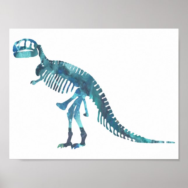 Tyrannosaurus-Skelett Poster (Vorne)