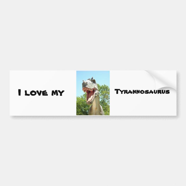 Tyrannosaurus T-Rex Dinosaur Autoaufkleber (Vorne)