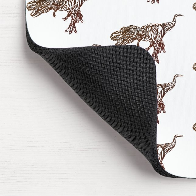 Tyrannosaurus－Trival-style design マウスパッド Mousepad (Ecke)