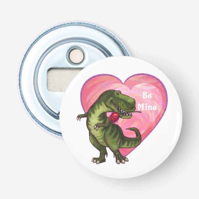 Tyrannosaurus Valentinstag Flaschenöffner (Vorderseite)