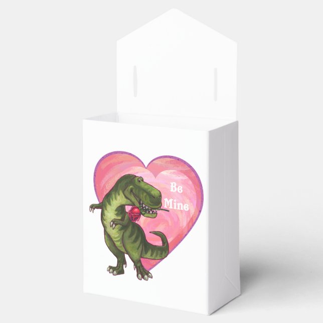Tyrannosaurus Valentinstag Geschenkschachtel (Geöffnet)