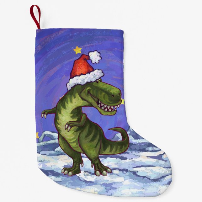 Tyrannosaurus-Weihnachten Kleiner Weihnachtsstrumpf (Vorderseite)