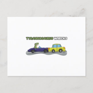 Tyrannosaurus Wrecks Postkarte
