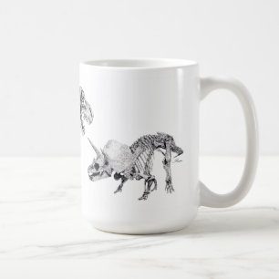 Tyrannosaurusrex und Triceratops Kaffeetasse