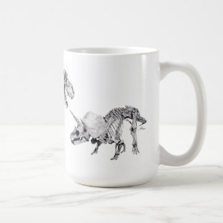Tyrannosaurusrex und Triceratops Kaffeetasse
