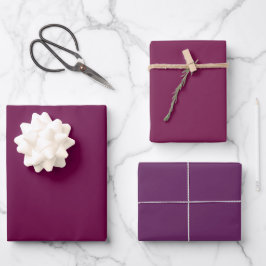 Tyrian Pansy Palatinate Lila Shades 3 Tones Geschenkpapier Set