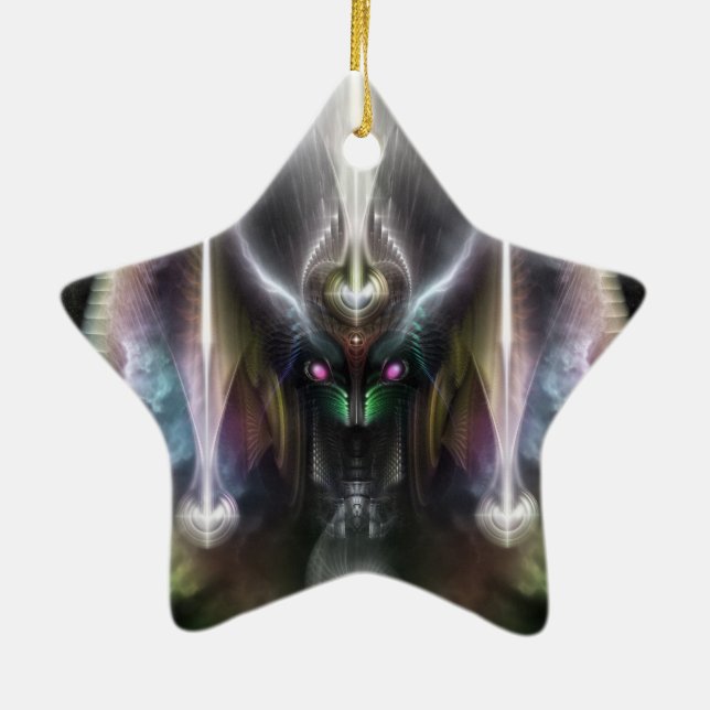 Tyrinan der Horikingott des Krieges Keramik Ornament (Hinten)