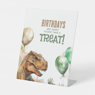 Tyronasaurus Rex Dinosaur Birthday Sweet Leckerei Sockelschild