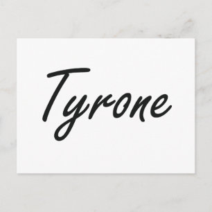 Tyrone Artistic Name Design Postkarte