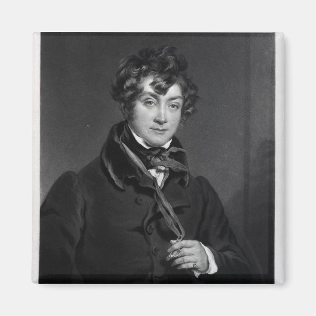 Tyrone Power, eingraviert von James Sands, c.1833 Magnet (Vorne)