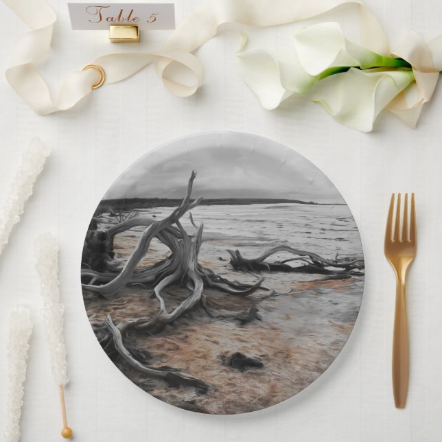 Tyrrell Naturforces Papierplatte Pappteller (Hochzeit)