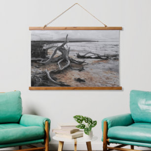 Tyrreller Naturschutzgebiete Wandteppich Mit Holzrahmen