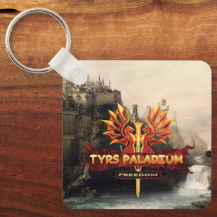 Tyrs Paladium Logo mit Hintergrund-Schlüsselanhäng Schlüsselanhänger