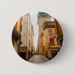 Tyska Brinken, Gamla Stan, Altstadt, Stockholm Button