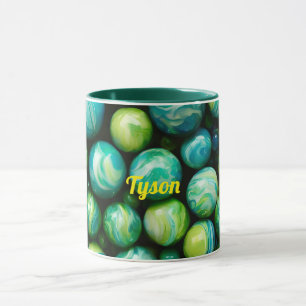 TYSON ~ Mug personnalisé ~ Marbres verts ~