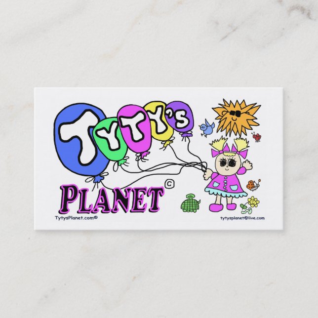 Tytys Planeten-Visitenkarte Visitenkarte (Vorderseite)