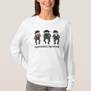 Tznius tanzende Rabbiner T-Shirt Damen Langarm