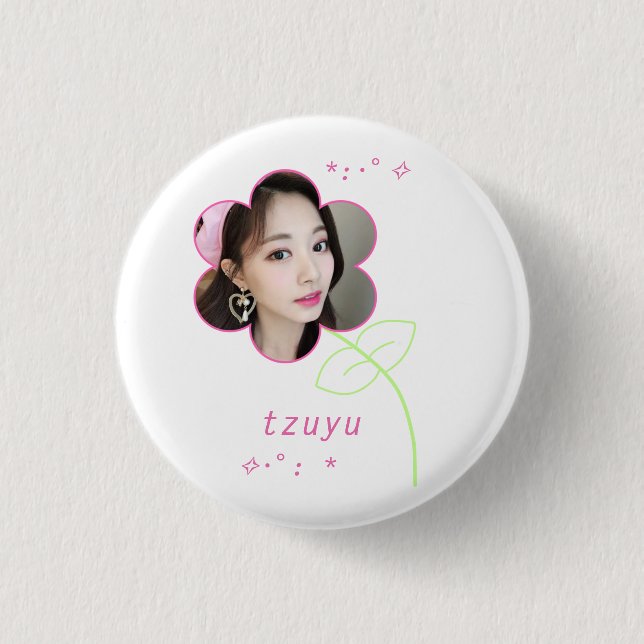 Tzuyu Kpop Twice Niedlich Teen Ästhetik Button (Vorderseite)