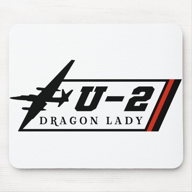 U2 Dragon Lady Spion Flugzeug Mousepad (Vorne)