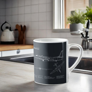 U-2 Dragon Lady - Flugzeugkonzepte PD Kaffeetasse