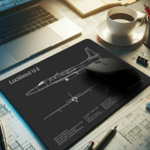 U-2 Dragon Lady - Flugzeugkonzepte PD Mousepad