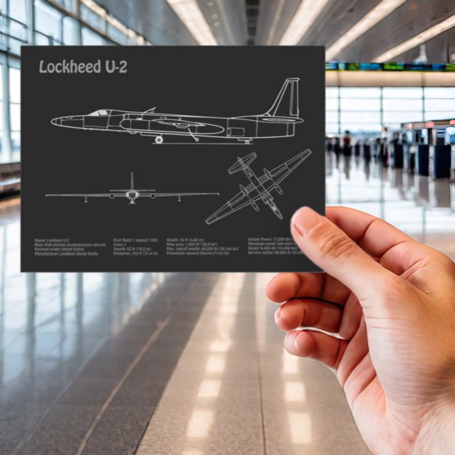 U-2 Dragon Lady - Flugzeugkonzepte PD Postkarte (Von Creator hochgeladen)