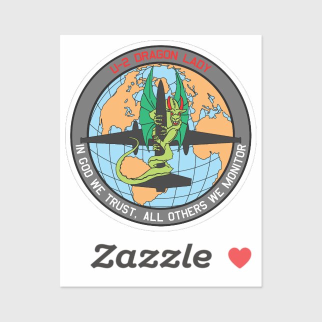 U-2 Dragon Lady Insignia Aufkleber (Blatt)